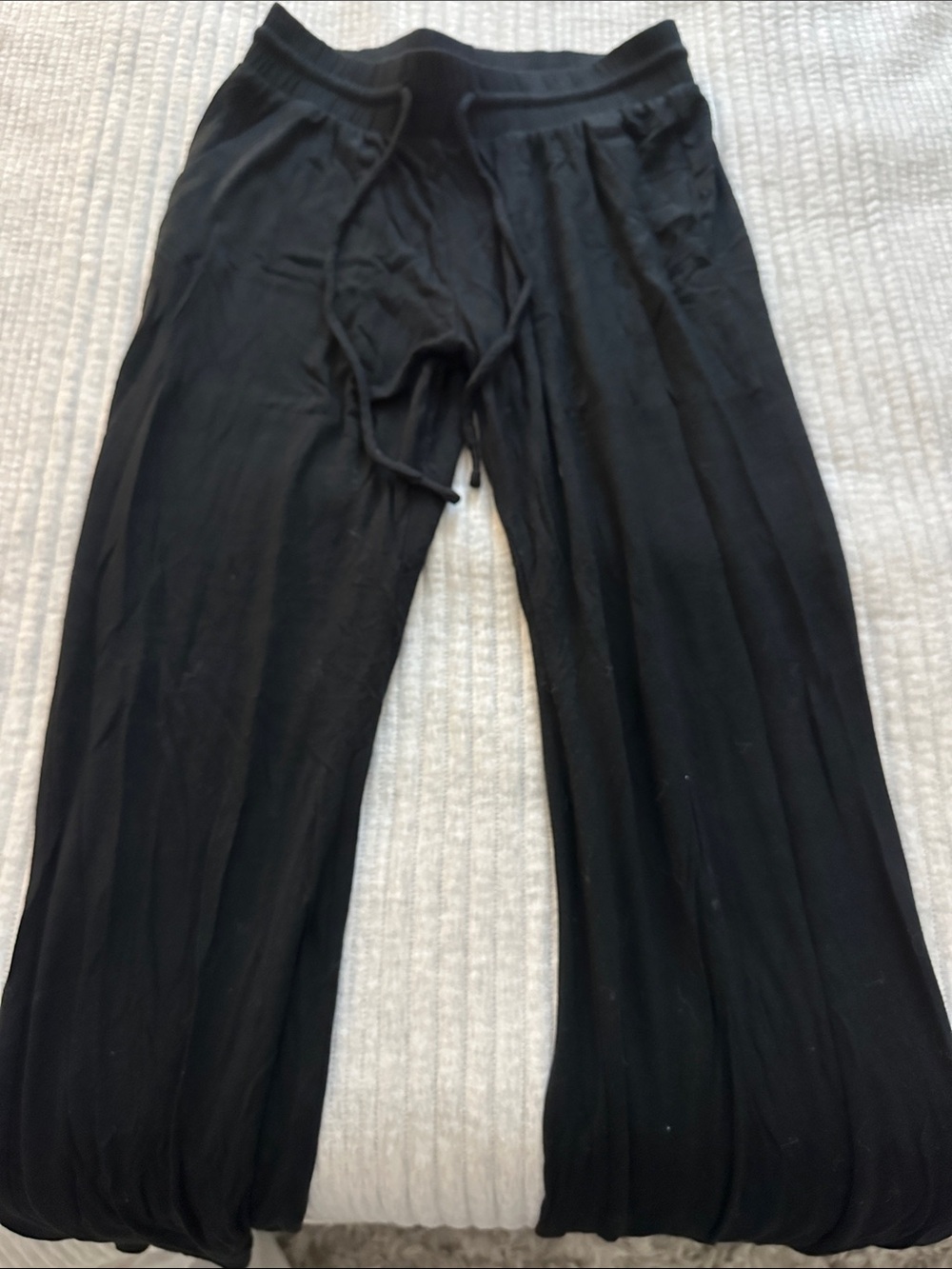 Target Black Wide Leg Pants with Drawstring
